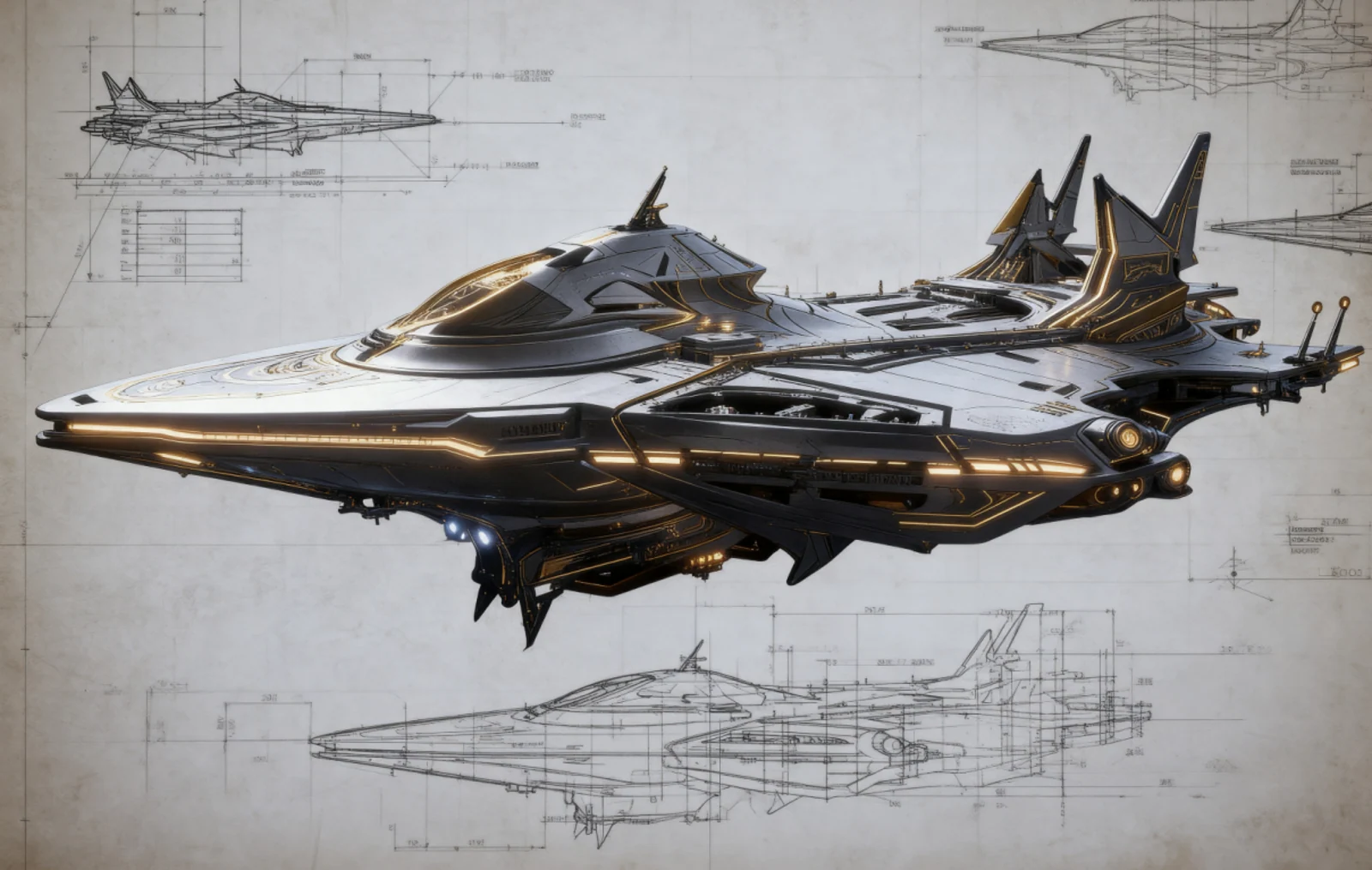 Interstellar vessel · concept design · Sanjiesan concept artwork