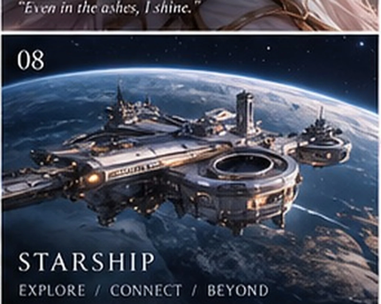 Interstellar vessel · concept design · Sanjiesan concept artwork