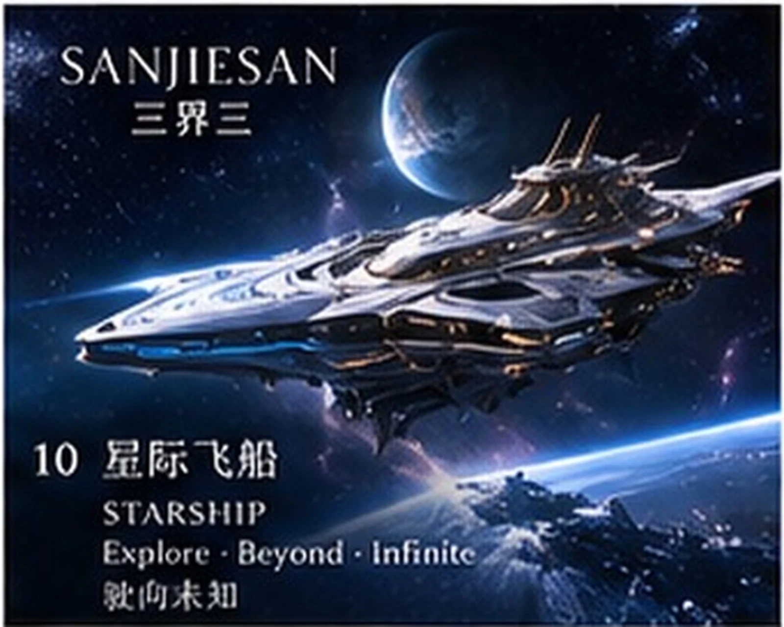 Interstellar vessel · concept design · Sanjiesan concept artwork